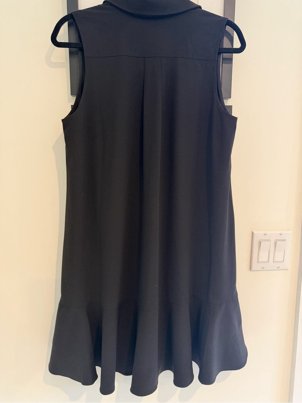 Tuckernuck Sleeveless Black Collared Shirt Dress - Picture 2 of 5